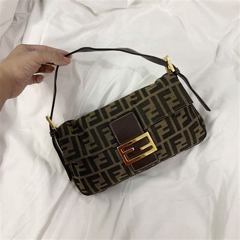 vintage fendi baguette zucca|fendi korea baguette bag.